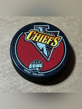 Johnstown Chiefs ECHL Souvenir Hockey Puck